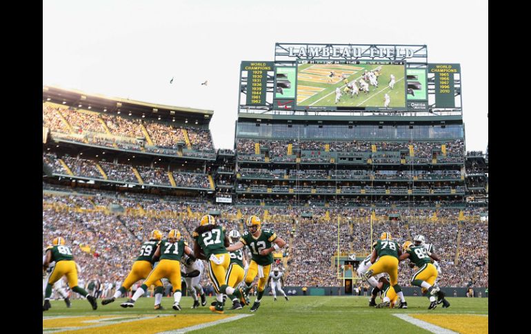 El Lambeau Field estuvo lleno para ver el duelo entre Empacadores y Jets. AFP C.Petersen  /