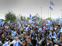 Si Escocia vota a favor de la independencia, se separaría de Gran Bretaña en 18 meses. AFP  A. Buchanan  /