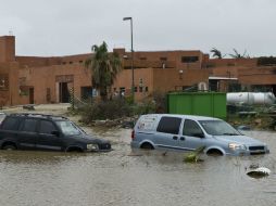 Aspecto de una inundación en San José del Cabo. AFP  R. Schemidt  /