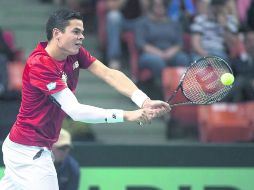 Sube como espuma. Milos Raonic, de 23 años, se ubica además en el noveno sitio de la 'Carrera a Londres', para la Masters Cup.  /