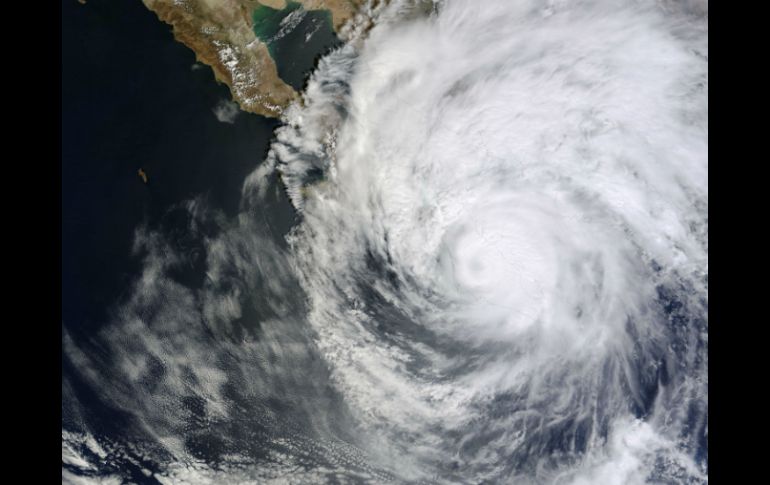 'Odile' continúa su paso por territorio nacional y se espera que se degrade a depresión tropical en próximas horas. AFP  NASA  /