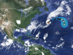 'Edouard' prosigue en su rumbo noreste con velocidad de traslación de 31 kilómetros por hora. ESPECIAL nhc.noaa.gov  /