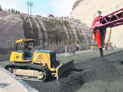 La construcción de la cortina se encuentra detenida, pero se trabaja en otros aspectos del embalse. EL INFORMADOR. E. Pacheco  /