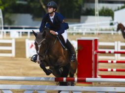 Vizcaíno, a lomos de 'ZZ Top', concluyó su recorrido con tiempo de 29.44 segundos. EL INFORMADOR F. ATILANO  /