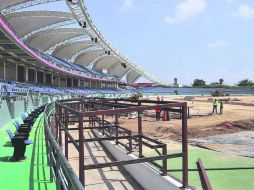 La pista del Estadio de Atletismo es la única en México hecha con el compuesto Conipur M, y una de nueve que hay en el mundo. ESPECIAL /