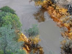 El derrame se produjo el pasado sábado en una represa de la mina Buenavista del Cobre, en Cananea, Sonora. SUN / ARCHIVO