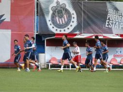 El equipo del Guadalajara realiza se preparan para su próximo juego. TWITTER / @Chivas