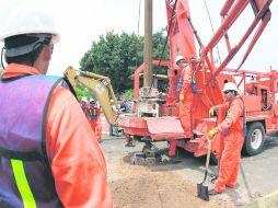 Inician. Las obras de la Línea 3 del Tren Ligero comenzaron en la zona del Mercado del Mar y La Normal.  /  A. Hernández