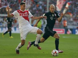 El Bayern hoy controló con claridad el partido ante el Colonia, por momentos con más de 70 por ciento de posesión de pelota. AP / F. Augstein