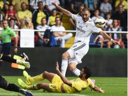 'A veces es mejor pasar que marcar', dice el técnico italiano, en referencia al pase de Benzema a Ronaldo que acabaría en gol. AFP / J. Jordan