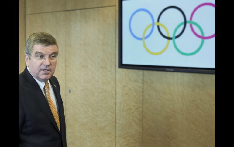 El presidente del COI Thomas Bach manifestó su confianza en el éxito de los Juegos Olímpicos de Río, basandose en el Mundial de fútbol. EFE / ARCHIVO