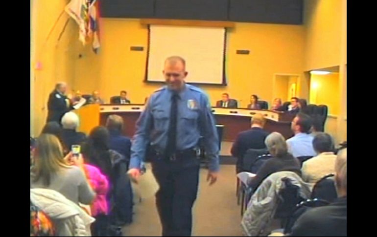 Aspecto de la corte que lleva el juicio contra Darren Wilson -en la foto- quien disparó a Michael Brown. AP / ARCHIVO