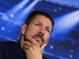 Diego Simeone aseguró que se enfrentarán a un rival complejo al que 'cuesta trabajo encontrarle errores'. AFP / D. Pozo