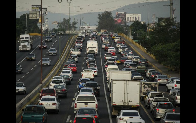 La aplicación ayudará que los ciudadanos eviten las zonas de congestionamiento vehicular. EL INFORMADOR / ARCHIVO