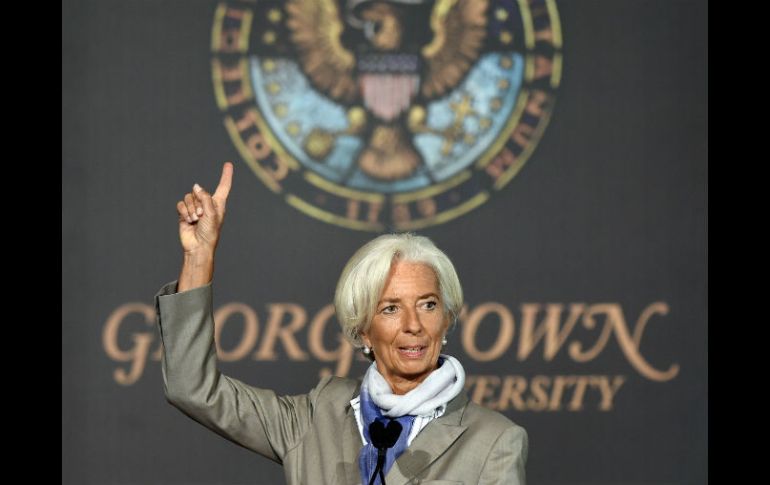 Christine Lagarde. La directora gerente del FMI afirma que el crecimiento es más desigual. AP / S. Walsh