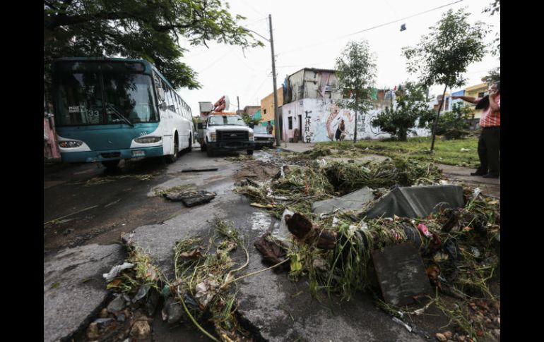 La colonia Oblatos fue una de las más afectadas de Guadalajara por la lluvia del martes pasado. EL INFORMADOR / ARCHIVO