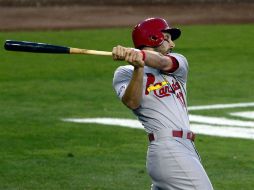 Matt Carpenter empalmó un doblete de tres carreras que significó la ventaja. EFE / M. Nelson.