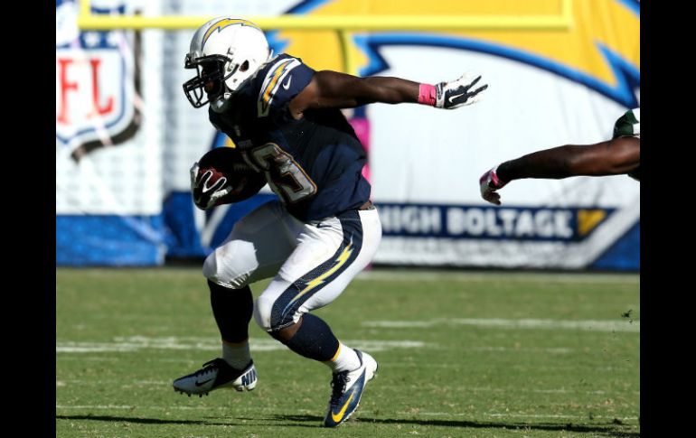 El gran día del running back novato Branden Oliver incluyó sus primeras dos anotaciones en la NFL. AFP / S. Dunn