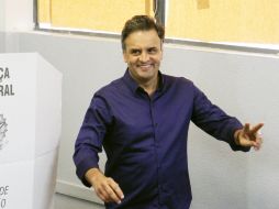 El candidato Aécio Neves, del Partido de la Socialdemocracia Brasileña, promete atraer el capital privado a Brasil. EFE / P. Fonseca