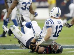 Andrew Luck, quarterback de los Potros tiene una efectividad que lo pone entre los mejores. AP / E. Gay