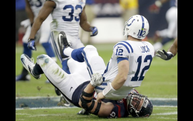 Andrew Luck, quarterback de los Potros tiene una efectividad que lo pone entre los mejores. AP / E. Gay