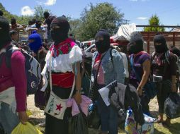 El Ejército Zapatista de Liberación Nacional expresa su apoyo a los estudiantes normalistas de Guerrero. AFP / ARCHIVO