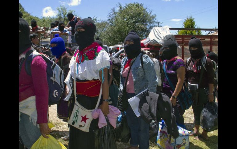 El Ejército Zapatista de Liberación Nacional expresa su apoyo a los estudiantes normalistas de Guerrero. AFP / ARCHIVO