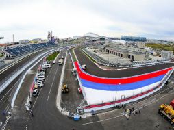 Vista del circuito 'Sochi Autodrom' en Rusia. Es la primera vez que se corre este Gran Premio. EFE / S. Suki