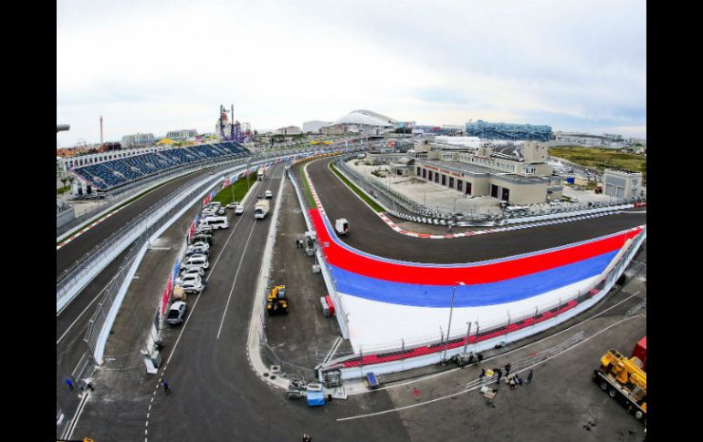 Vista del circuito 'Sochi Autodrom' en Rusia. Es la primera vez que se corre este Gran Premio. EFE / S. Suki