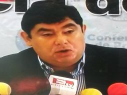 El procurador del estado de Guerrero, Iñaky Blanco, durante la conferencia de prensa. ESPECIAL /