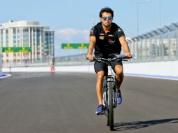 Pérez destacó que el GP de Rusia será una competencia difícil. EFE / S. Suki