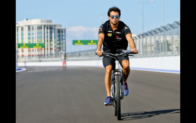 Pérez destacó que el GP de Rusia será una competencia difícil. EFE / S. Suki