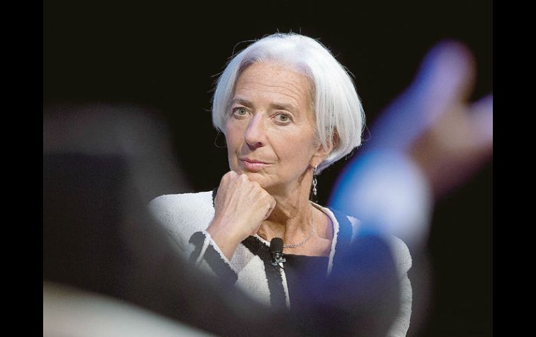 Peligro. Alerta de Christine Lagarde. BLOOMBERG  /