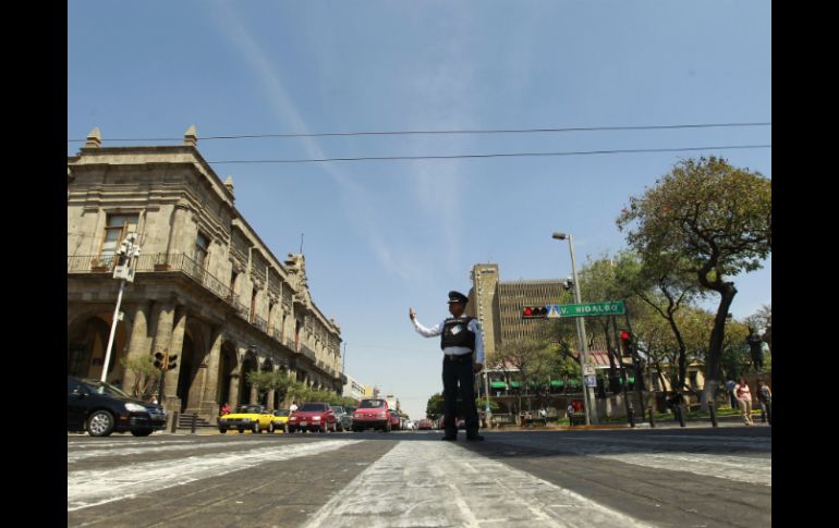 La Policía Vial cerrará la avenida Alcalde-16 de Septiembre, desde Juan Manuel hasta la avenida Juárez. EL INFORMADOR / ARCHIVO