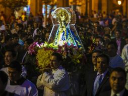 Después de una misa en la explanada del Instituto Cultural Cabañas, comenzó la pregrinación hacia la Catedral Metropolitana. EL INFORMADOR / F. Atilano