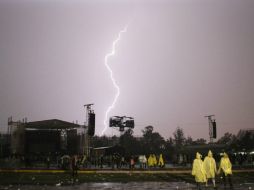 En la página oficial del festival se informa que se supenderán actos en vivo en caso de tormenta eléctrica. AP / C. Palma