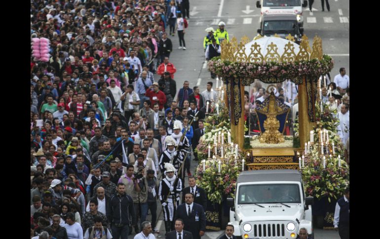 Este año, la Romería de la Virgen de Zapopan recibió alrededor de 2.5 millones de personas. EL INFORMADOR / F. Atilano