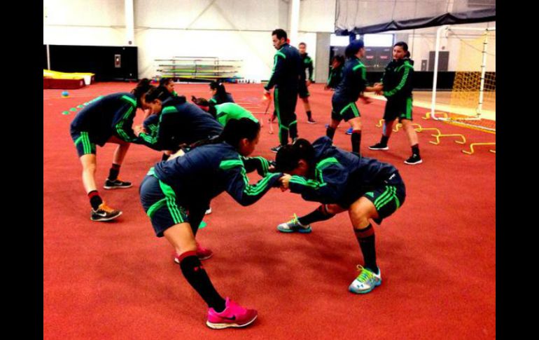 La Copa del Mundo se llevará en Canadá en 2015, por ahora, entrenan para el Premundial 2014 de la Concacaf. TWITTER / @miseleccionmx.