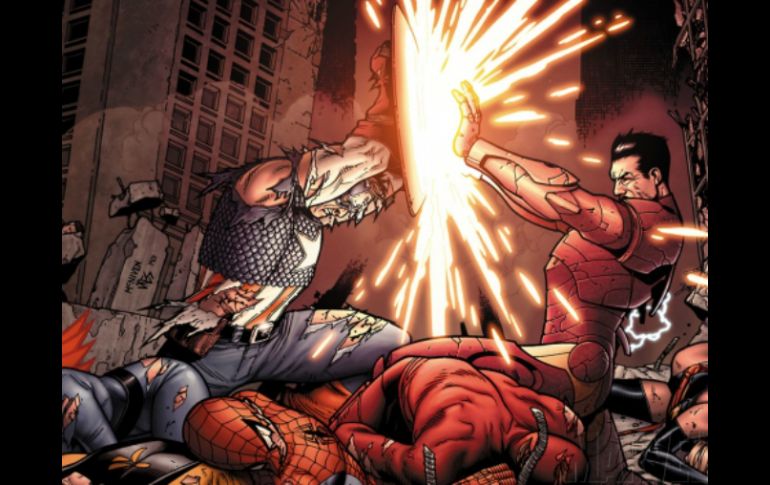 'Civil War' es una serie de siete cómics en los que se cruzan todos los superhéroes de Marvel. ESPECIAL / marvel.com