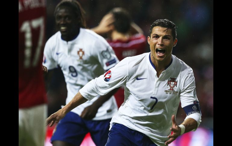 CR7 celebra el gol definitorio un partido que estuvo muy cerca de ser empate. EFE / M. Cruz