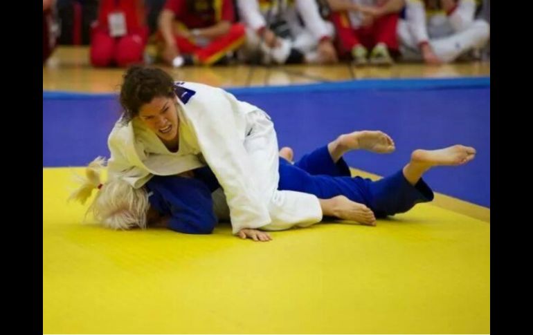 La judoca se recupera de un esguince en el tobillo que no le permite entrenar al cien por ciento. TWITTER / @CONADE