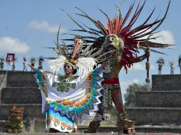 Lleno de simbolismo y sincretismo cultural, la zona arqueológica de Teotihuacán se convirtió un momento de historia. MEXSPORT / J. Ramírez