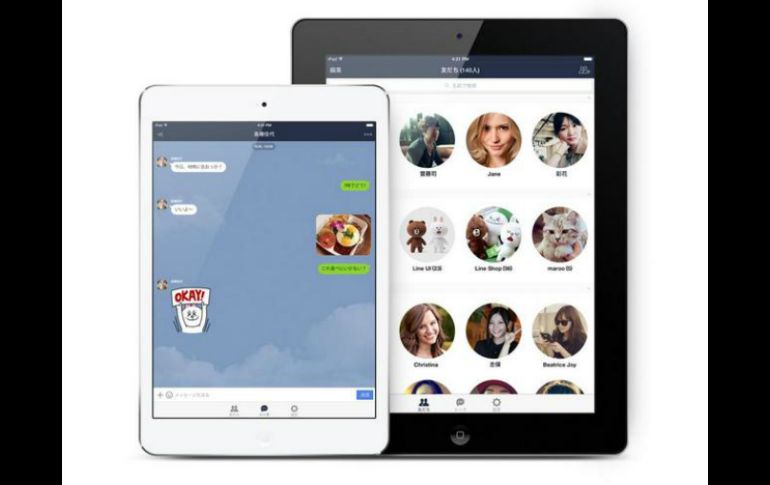 Esta versión de la mensajería estará disponible a partir del sistema operativo iOS 7. TWITTER / @NAVER_LINE