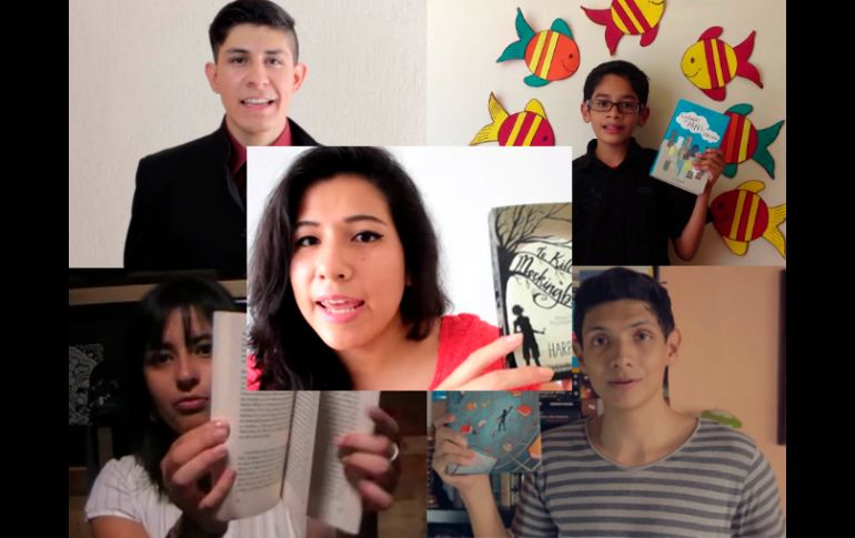 Los cinco ganadores del concurso de FIL 'Somos Lectores. Somos Booktubers'. YOUTUBE /