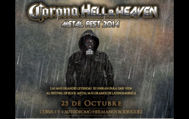 El organizador del evento confirma que habrá cinco escenarios en el evento. ESPECIAL / hellandheavenfest.com