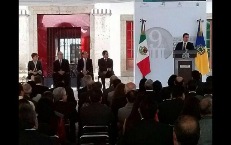 El gobernador Aristóteles Sandoval presidió la reunión, en el Instituto Cultural Cabañas. TWITTER / @AristotelesSD