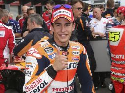 Márquez logra su décimo segunda pole de la temporada, e iguala el récord de los australianos Mick Doohan y Casey Stoner. AP / R. Griffith