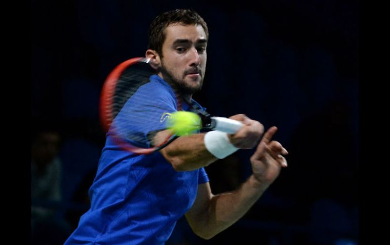 Además de alcanzar la final del torneo, Marin Cilic se clasificó al torneo de Maestros. AFP / V. Maximov