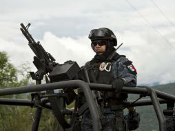 Elementos de la Gendarmería se encuentran en Guerrero. AFP / R. Schemidt