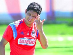 Sin salida. Ángel Reyna durante una práctica en Verde Valle, se lamenta un error de definición. MEXSPORT / A. Macías